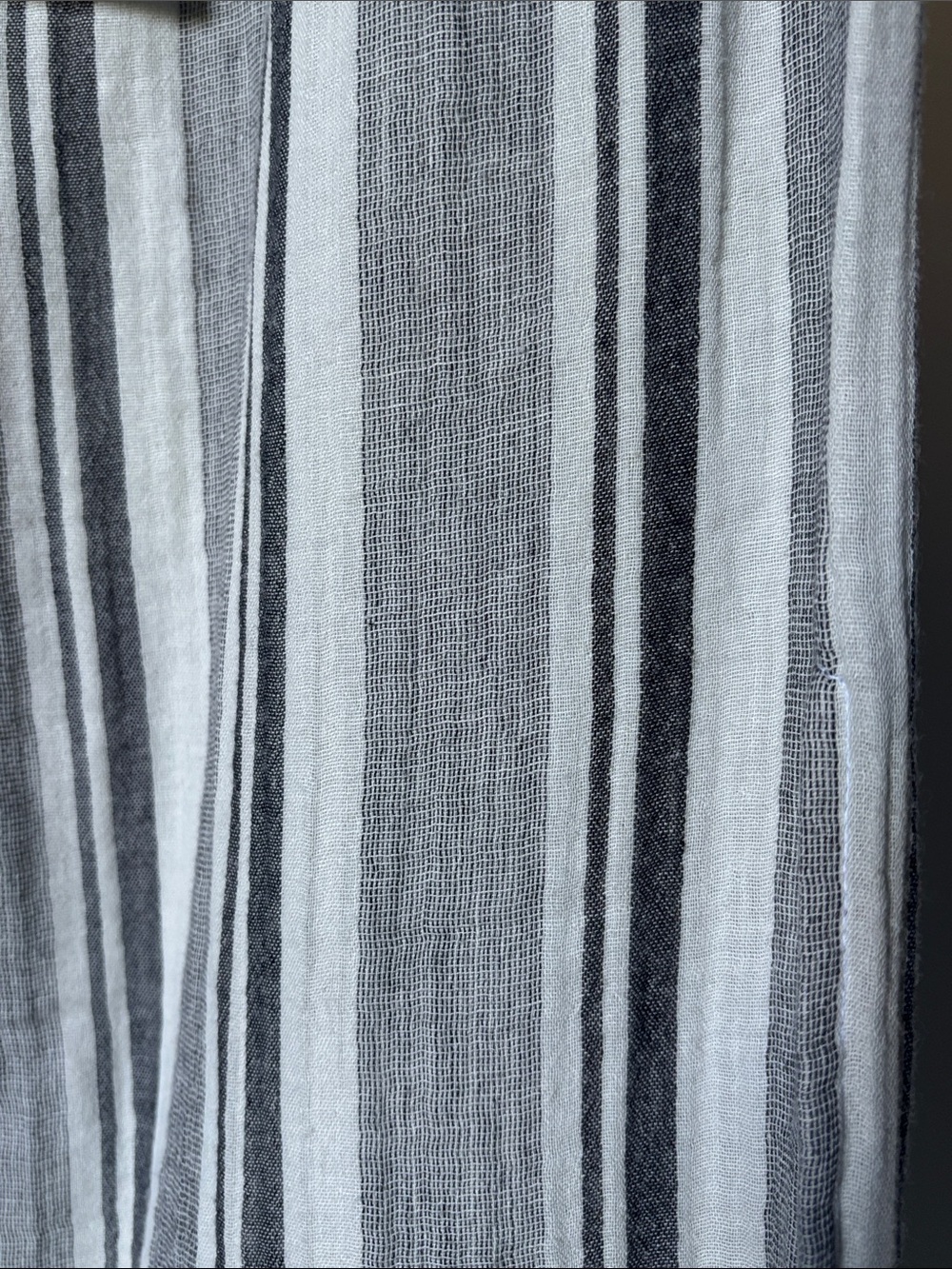Wide Leg Striped Pants in Gray & White - Picture 5 of 9